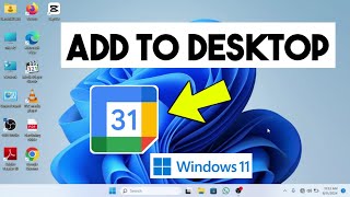 How to Add Google Calendar to Desktop Windows 11 [upl. by Nilson65]