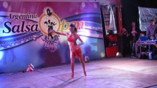 Argentina Salsa Open 2014  Final Solistas Femeninas  Julieta Ibáñez  3º [upl. by Zilla]