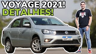 VOLKSWAGEN VOYAGE 2021 EM DETALHES  Falando de Carro [upl. by Casper]