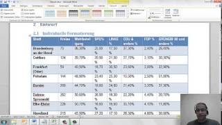 Word 2010 Tabellen meistern  002 Tabellen individuell und mit Vorlagen formatieren [upl. by Emerick]