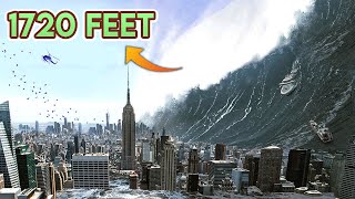 7 BIGGEST TSUNAMI WAVES IN HISTORY  NATURAL DISASTERS CAUGHT ON CAMERA [upl. by Eeslek]