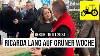 19012024 Berlin Ricarda Lang auf Grüner Woche [upl. by Rodrick146]