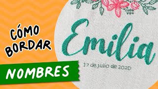 Cómo BORDAR NOMBRES a Mano 🧵 Paso a Paso 🧵 [upl. by Emmalee932]