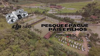 DJI Neo  Pesque e Pague Pais e Filhos  JoinvilleSC [upl. by Udela]