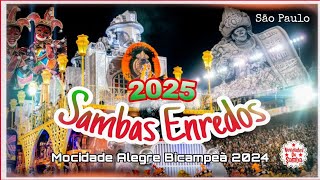 💿CD SAMBAS DE ENREDO 2025 GRUPO ESPECIAL DE SÃO PAULO OFICIAL [upl. by Bremer]