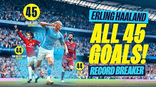 ERLING HAALAND RECORD BREAKER  Every goal of his Man City career so far [upl. by Hillari]