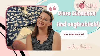 3 tolle Bündchen für dein Nähprojekt 👚 [upl. by Jamin]