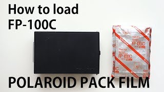 How to load FP100C Polaroid pack film [upl. by Mehalek]