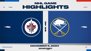 NHL Highlights  Jets vs Sabres  December 5 2024 [upl. by Merete]