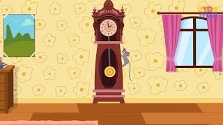 Hickory Dickory Dock Nursery Rhyme  Animated 3D English Nursery Rhyme [upl. by Georgianne]