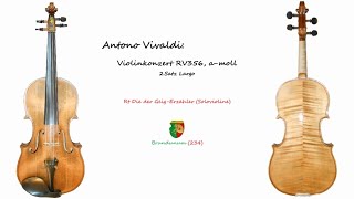 Antonio Vivaldi Violinkonzert amoll aus LEstro Armonio 2Satz Largo [upl. by Nuahsyd]