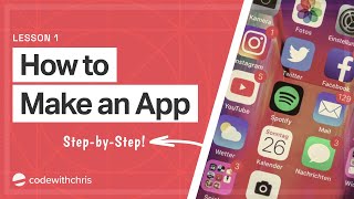 How to Make an App for Beginners 2020  Lesson 1 [upl. by Atilegna]