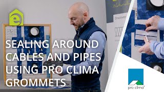 Using Pro Clima Grommets To Airtight Seal Around Pipes and Cables [upl. by Enavi]