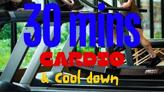 30 Mins Cardio with Weighted Vest amp More Day 3Home Gym Series cardio workout treadmill [upl. by Shimkus]