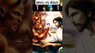 JESUS VS DEVIL 😈 who IS KING 👑 DONT SKIP shorts motivation tiktok JESUS [upl. by Anaira]