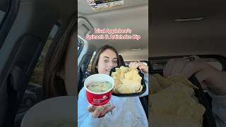 Viral Applebee’s Spinach and Artichoke Dip 🥬🧀🍎applebees applebeeschallenge [upl. by Sum126]