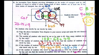 2023 2024 GCE OL Maths Past Paper 🫡 SETS and Probability Sets Mathematics venn diagram [upl. by Eentroc]