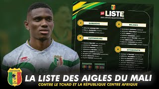 Qualifs Mondial 2026 La liste des Aigles du Mali contre le Tchad et la République Centre Afrique [upl. by Hanshaw]