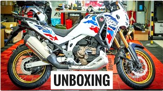 2024 Honda AFRICA TWIN Adventure Sports ES DCT  UNBOXING SETUP and PRE DELIVERY INSPECTION [upl. by Yaras767]