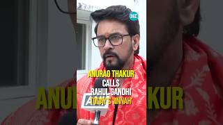 Todays Jinnah BJPs Anurag Thakur Slams Rahul Gandhi [upl. by Makell]