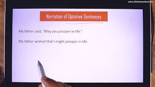 15 Narration of Optative Sentences [upl. by Naerad]