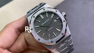 Audemars Piguet Royal Oak Selfwinding 15400ST Gri Kadran [upl. by Roleat383]