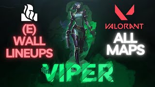 E Viper Wall Lineups 2024 for All Maps  Valorant [upl. by Derraj]