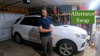 2016 Mercedes GLE 350 4Matic  Alternator Change [upl. by Darrey]