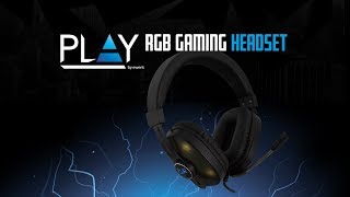 PL3321 Overear Gaming Headset met microfoon en RGB leds [upl. by Ameehsat]