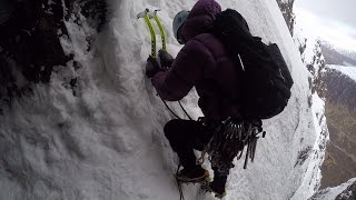 Crowberry Gully  Winter Climbing in Glencoe Scotland [upl. by Oos682]