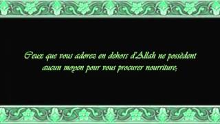 29 Sourate Al Ankabout v125 laraignée  soustitre francais  Soudais [upl. by Acinomed592]