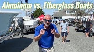 Boat Buying Tips  Aluminum vs Fiberglass Fishing Boats [upl. by Blackman]