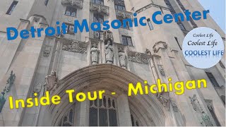 Masonic  Detroit Masonic Temple  WOW what a place Inside tour of the best rooms [upl. by Orthman164]