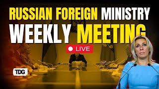 Russian Foreign Ministry LIVE  Spokeswoman Maria Zakharova Holds Weekly Briefing  Russia Ukraine [upl. by Press97]