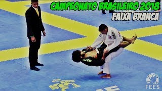 Jiu JItsu  Campeonato Brasileiro 2018  Faixa Branca [upl. by Pol664]