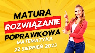 Matura poprawkowa matematyka sierpień 2023  odpowiedzi i rozwiązania 🤩 Stara i nowa formuła [upl. by Godiva311]