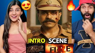 RRR RAM CHARAN FIRE INTRO SCENE REACTION  MASSSS🔥🔥🔥 Ram Charan Entry Scene Rrr Movie [upl. by Tella]