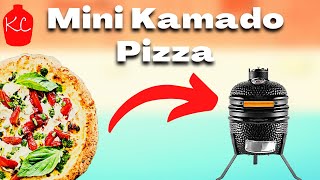 Making mini pizza on the Lidl Mini Kamado  Pizza Stone setup [upl. by Aititel141]