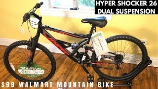 Hyper Shocker 26 Mountain bike from Walmart  Feature overview and potential issues [upl. by Sukul]