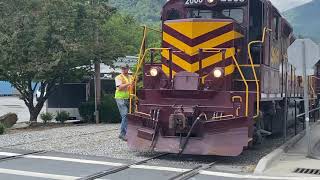 Great Smoky Mountains Railroad Tuckasegee River Excursion to Dillsboro 2023 [upl. by Fusco995]