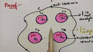 btechmathshub7050 Cauchys Residue Theorem  Proof  Complex Analysis [upl. by Lyrrehs]