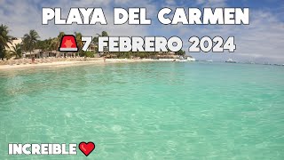 PLAYA DEL CARMEN AL MOMENTO🔴7 FEBRERO 2024 ACTUALIZACION PLAYA CALLE 4 [upl. by Jaime]