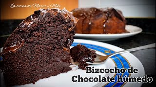 BIZCOCHO DE CHIOCOLATE en AIRFRYER  Húmedo y esponjoso [upl. by Yhtomot]