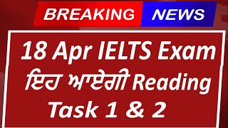 18 April IELTS exam prediction 18 April 2024 Ielts exam 18th April IELTS Test Prediction [upl. by Eibbil160]