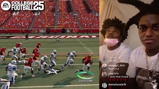 Lamar Jackson Tries Playing College Football 25 [upl. by Ecargyram]