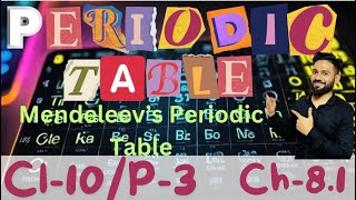 Periodic table3 Mendeleev periodic table ch81cl10 progatib [upl. by Els611]