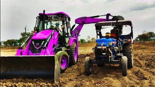 JCB 3dx kirloskar and JCB 3dx Backhoe Maschine rood anwanted tree removed jcb jcbvideo [upl. by Roinuj]