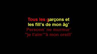 TOUS LES GARCONS ET LES FILLES KARAOKE FRANCOISE HARDY [upl. by Teece694]