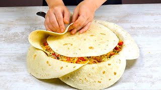 Mettez 7 tortillas comme ÇA dans la poêle et attendez 40 minutes Ouah [upl. by Alysia]