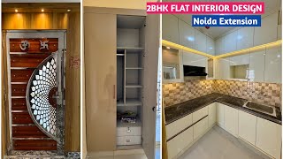 Panchsheel Greens 2  2 BHK Flat 915 sq ft  Interior Design in 35 Lakh  Noida Extension [upl. by Hightower]